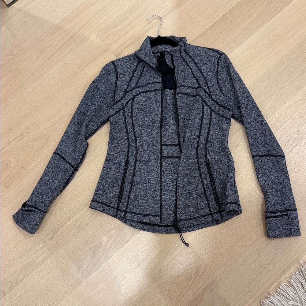 Marled gray Lululemon define jacket
